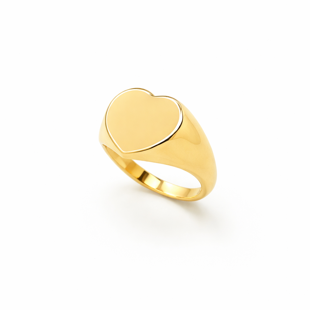 Ασημένιο γυναικείο δαχτυλίδι 925 σε σχήμα καρδιάς με λεία επιφάνεια