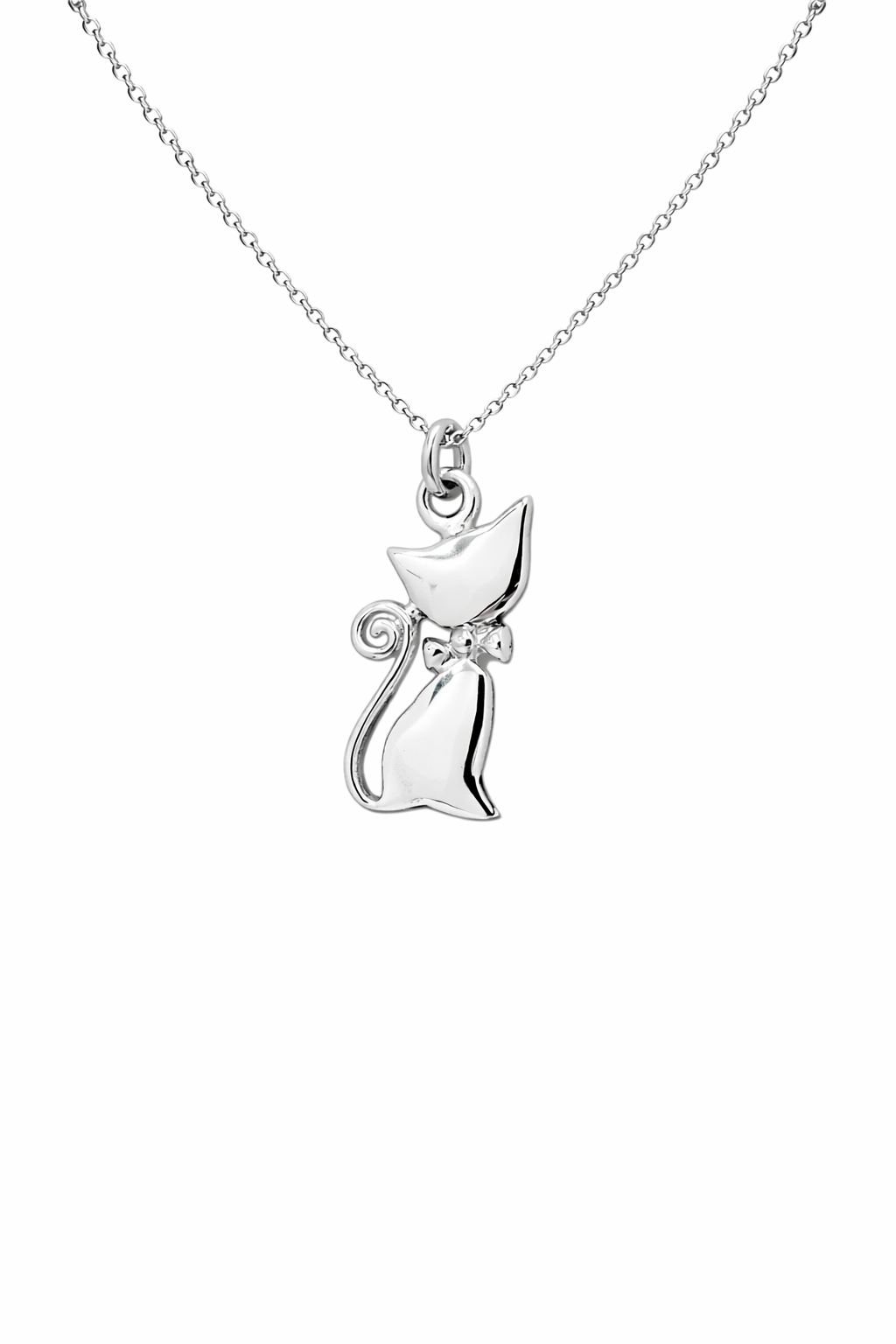 B37A304E-EDC5-47EB-8741-5963422299F5 Ασημένιο γυναικείο κολιέ γάτα 925
