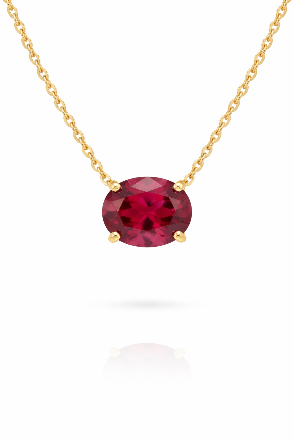 EE0A0B0B-E5C6-4CD9-9E7A-481B9EF09C62 Ασημένιο γυναικείο κολιέ με κόκκινη πέτρα 925