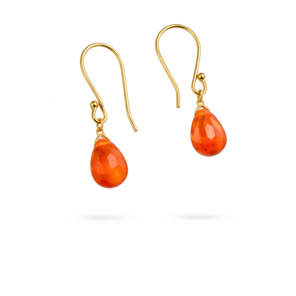 Ασημένια σκουλαρίκια με πέτρα καρνεόλη 925