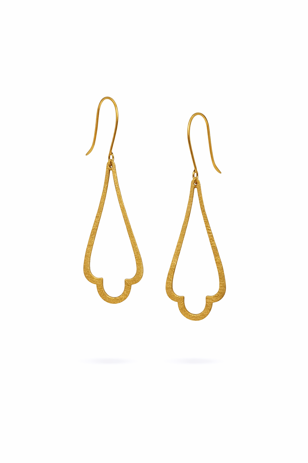 Ασημένια κρεμαστά σκουλαρίκια ματ 925