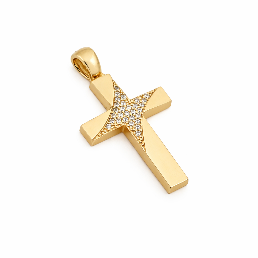 6797FA52-157D-47C0-A89A-2A81999E473F λευκόχρυσος σταυρός με ζιργκόν